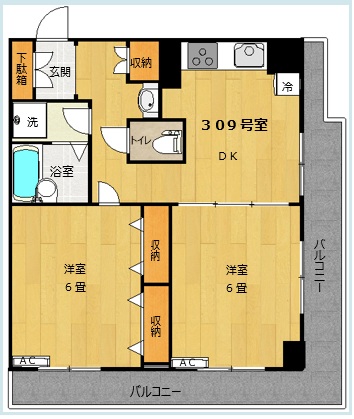 マンション清水台３０９号室