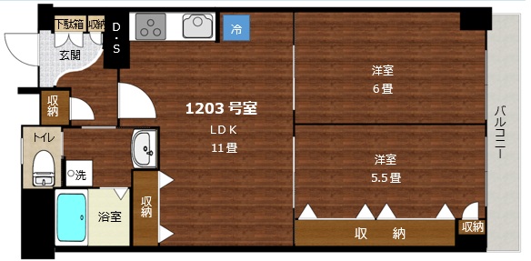 マンション清水台1203号室